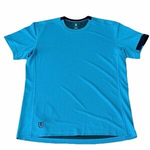 Bluesmiths Shirt Men XL/TG Blue Maui Crafted Hawaii Performance DWR Zip Pocket